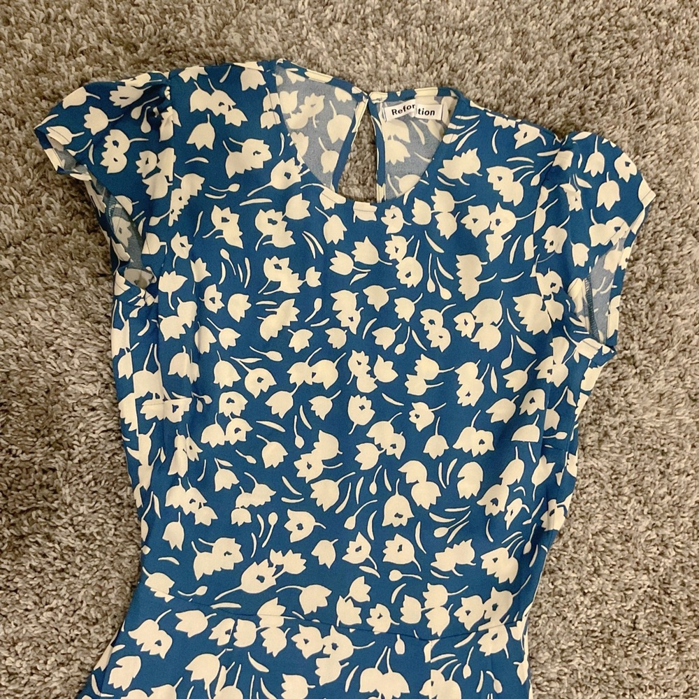 NWOTđź’™Reformation Gavin Dress - Tuli - Picture 4 of 7